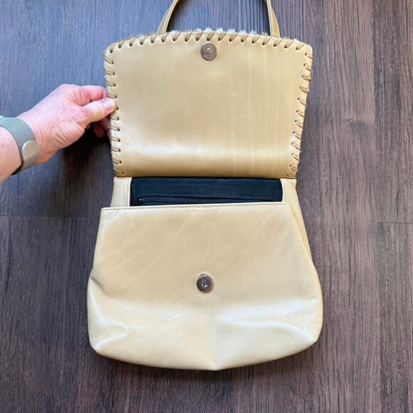 Rare Vintage Donald Pliner Cow Print Calf Hair Shoulder Bag - Picture 3 of 5